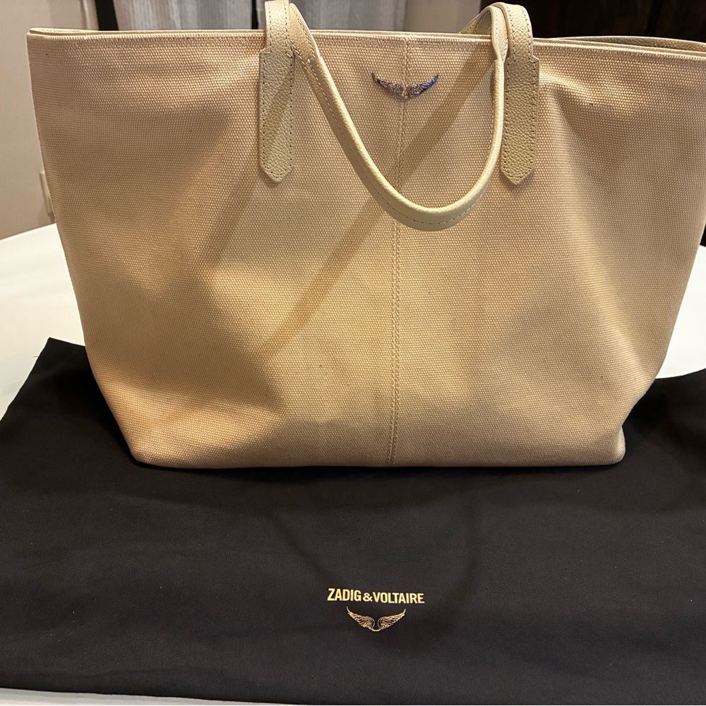Zadig & Voltaire Cream Tote Bag